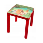 Zestawy mebli dla dzieci - stolik plastikowy dla dzieci Afryka - czerwony - miniaturka - grafika 1