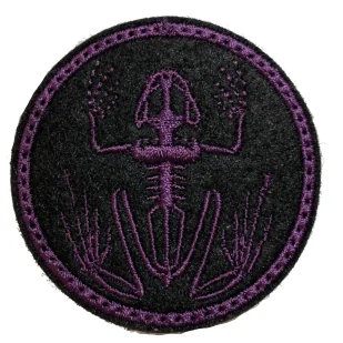 Patch NS Bonefrog Mini 52mm x 52mm Purple fioletowa żaba - Odzież taktyczna i umundurowanie - miniaturka - grafika 1