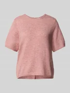 Swetry damskie - Sweter z dzianiny z okrągłym dekoltem model ‘KAMARA’ - miniaturka - grafika 1