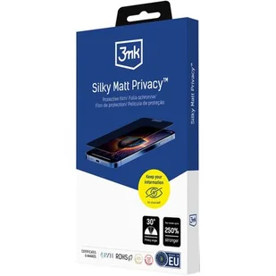 Folia prywatyzująca na ekran Apple iPhone 13/13 Pro 3mk Silky Matt Privacy - Etui i futerały do telefonów - miniaturka - grafika 1