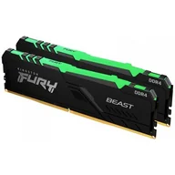 Pamięci RAM - Kingston FURY 16GB 2x8GB 3200MHz CL16 Beast RGBKF432C16BBAK2/16 - miniaturka - grafika 1
