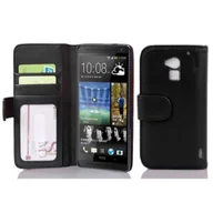 Etui i futerały do telefonów - Cadorabo cador Abo  Book Style etui do HTC One Max T6  Case Cover pokrowiec ochronny z 3 kieszenie na karty kredytowe, oksydowany czarny DE-101596 - miniaturka - grafika 1