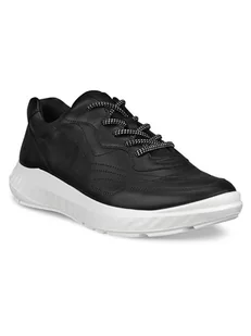 Ecco Skórzane sneakersy w kolorze czarnym - Trampki damskie - miniaturka - grafika 1