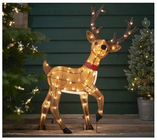 Figurka bożonarodzeniowa LED na zewnątrz renifer na baterie - Ozdoby bożonarodzeniowe - miniaturka - grafika 1
