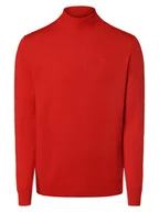 Swetry damskie - KARL LAGERFELD - Damski sweter z wełny merino, czerwony - miniaturka - grafika 1