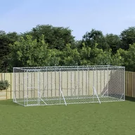 Sprzęt podróżny i transportery dla psów - vidaXL Kojec zewnętrzny dla psa, 6x2x2 m, stal galwanizowana - miniaturka - grafika 1