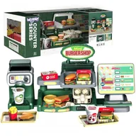 Zabawy w naśladowanie dorosłych - Sklep Restauracja Fast Food Mini Burger Shop 35 el. Lumarko! - miniaturka - grafika 1