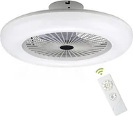 Wentylatory sufitowe - wentylator sufitowy 80w z oświetleniem LED z pilotem z oświetleniem Wentylator Inteligentna lampa sufitowa LED - miniaturka - grafika 1