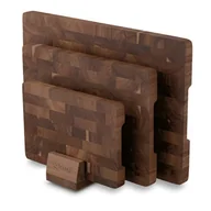 Deski do krojenia - Zestaw 3 desek do krojenia ze stojakiem akacjowe solidne praktyczne - miniaturka - grafika 1