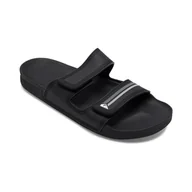 Klapki i japonki męskie - Męskie Klapki QUIKSILVER RIVI DOUBLE ADJUST AQYL101252-XKSK – Czarny - miniaturka - grafika 1