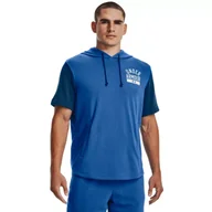 Koszulki sportowe męskie - Koszulka męska Under Armour Rival Terry CB SS Hoodie - miniaturka - grafika 1