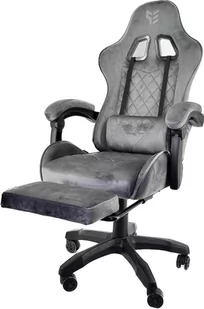 Fotel obrotowy gamingowy HERO POKER PRO GREY ALCANTARA - Fotele gamingowe - miniaturka - grafika 1