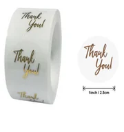 Scrapbooking - Naklejki Ozdobne Okrągłe Thank You 20 Szt. - miniaturka - grafika 1