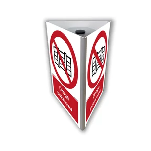 BB701 DROGA POŻAROWA (3D DO SŁUPKA), PN - PŁYTA PCV 1MM; (350X525MM) - Systemy ekspozycyjne i znaki informacyjne - miniaturka - grafika 1