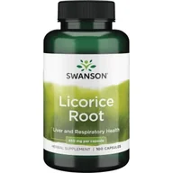 Suplementy naturalne - Swanson Swanson Korzeń Lukrecji 450 mg 100 kapsułek - miniaturka - grafika 1