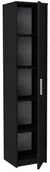 Regały - Regał Biurowy Zamknięty Bodo R40Z Czarny Szafa - miniaturka - grafika 1