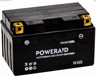 AKUMULATOR POWERAID ŻEL 12V 8.6AH YG10ZS YTZ10-BS - Akumulatory motocyklowe - miniaturka - grafika 1