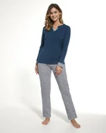 Piżamy damskie - Piżama damska długa linda 731/310 cornette-s - miniaturka - grafika 1