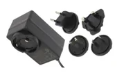 Akcesoria do alarmów - POS Power POSB24100A-E1/U1/U2/A3 Zasilacz adapter czarny 24W 24V 1A, wtyk AC: EU/US/UK/AU. wtyk DC:2.1/5.5(+) - miniaturka - grafika 1