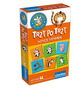 Granna Trzy po trzy. Zwierzęta Superfarmera - Gry planszowe - miniaturka - grafika 1