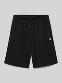 Spodnie i spodenki dla chłopców - Szorty z dzianiny dresowej o kroju regular fit z nadrukiem z logo - miniaturka - grafika 1