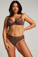 Majtki damskie - Hunkemöller Figi z wysokim stanem Diva Brązowy - miniaturka - grafika 1