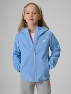 Kurtki i płaszcze dla dziewczynek - 4F Kurtka softshell wiatroodporna membrana 5000 dziewczęca - niebieska 164 (13-14 lat) - miniaturka - grafika 1