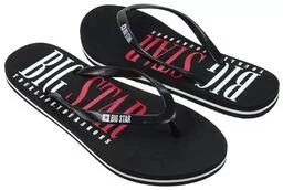 Japonki sportowe lekkie BIG STAR LL274810 czarne - Klapki i japonki damskie - miniaturka - grafika 1