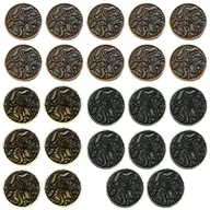 Gry planszowe - Wężouści Zestaw 24 Metalowych Monet - miniaturka - grafika 1