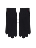 Rękawiczki - Tommy Hilfiger Rękawiczki Damskie Essential AW0AW16435 Czarny - miniaturka - grafika 1
