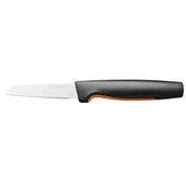 Noże kuchenne - Fiskars FUNCTIONAL FORM 1057544 NÓŻ DO SKROBANIA 8 CM PROSTY STAL NIERDZEWNA 1057544 - miniaturka - grafika 1