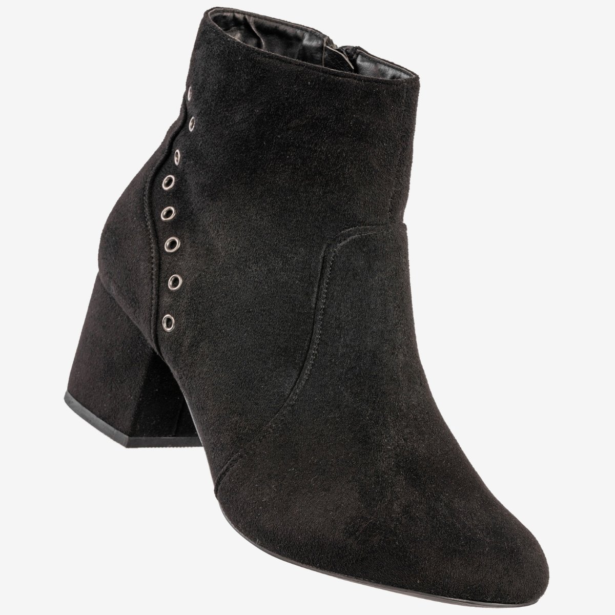 Botki Damskie Zimowe Buty Na Klocku Goodin Czarne GD-BM-79 Czarny 37