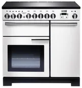 Kuchenki elektryczne - Kuchnia z płytą indukcyjną FALCON Professional Deluxe 90 Biały chrom - miniaturka - grafika 1