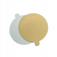 Dodatki do ciast w proszku - Podkładki pod monoporcje złoto-srebrne dwustronne 5 cm - 100 szt - miniaturka - grafika 1