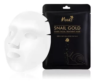 Moods MOODS SNAIL GOLD Maska w płachcie. Złoto i ekstrakt ze śluzu ślimaka. 1szt 8859128305342 - Maseczki do twarzy - miniaturka - grafika 1