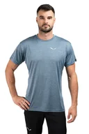 Koszulki i topy damskie - Koszulka puez melange dry ss tee-java blue melange - SALEWA - miniaturka - grafika 1