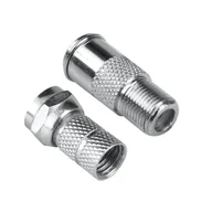 Inne akcesoria audio-wideo - Adapter gniazdo TV-gniazdo F + wtyk F - miniaturka - grafika 1