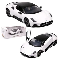 Zabawki zdalnie sterowane - Zdalnie sterowany samochód Maserati MC20 RC 1:16 pilotem 2.4 GHz biały - miniaturka - grafika 1