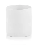 Donice - Ceramiczna Osłonka Na Doniczkę Biała Walec 16 Cm - miniaturka - grafika 1