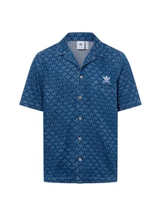 adidas Originals Męska koszula casual Mężczyźni Regular Fit Bawełna niebieski jednolity, S - Koszule męskie - miniaturka - grafika 1