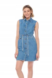 LEE DRAWSTRING DRESS CLEAN CALLIE L50HGAZE M - Sukienki - miniaturka - grafika 1