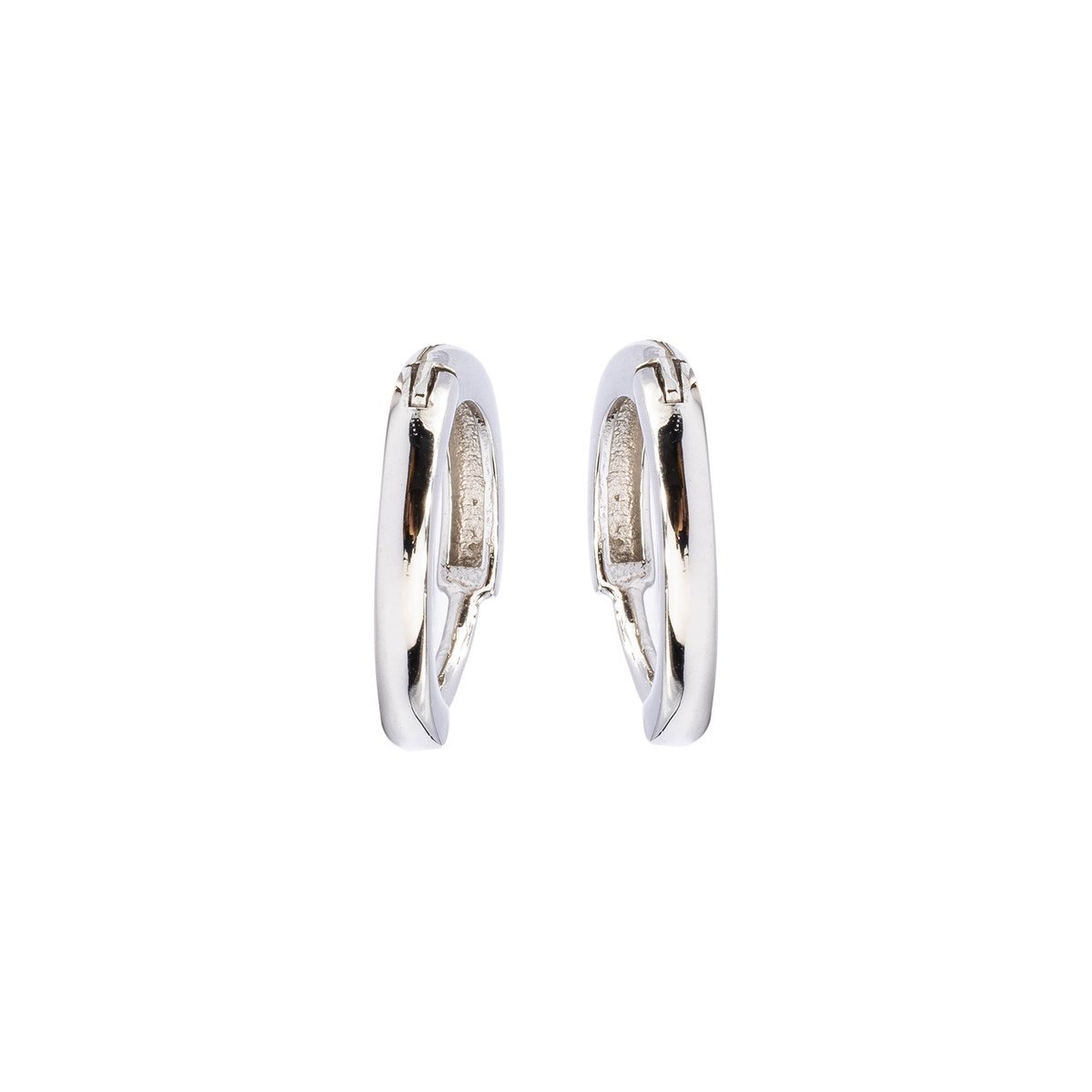 Srebrne kolczyki 925 błyszczące koła 13 mm