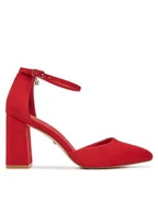 Czółenka - DeeZee Czółenka DF-82616-85-35621 Czerwony - miniaturka - grafika 1