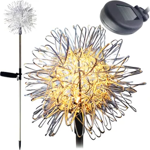 Lampa solarna wbijana DMUCHAWIEC LED na ogród balkon solar ozdobna lampka - Lampy ogrodowe - miniaturka - grafika 1