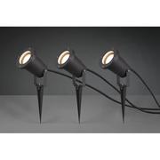 Lampy ogrodowe - Trio Ubangi 800260342 lampa ogrodowa wbijana 3 sztuki IP65 3x28W GU10 antracyt - miniaturka - grafika 1