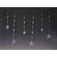 Oświetlenie świąteczne - Kurtyna świetlna gwiazdki 100 x 75 cm - miniaturka - grafika 1
