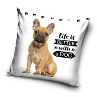 Poszewki na poduszki - CX Poszewka Pies PNL191339 DOG 40x40 cm 13028 - miniaturka - grafika 1