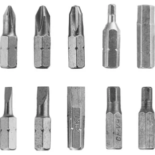 Końcówka SL3 x 5 x 7, PH1 x 2 x 3, H3 x 4 x 5 x 6 x 25 mm, zestaw: 10 sztuk Condor - Akcesoria do elektronarzędzi - miniaturka - grafika 1