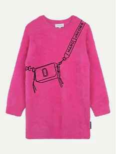 Marc Jacobs Sukienka dzianinowa W60386 D Różowy Regular Fit - Sukienki i spódniczki dla dziewczynek - miniaturka - grafika 1