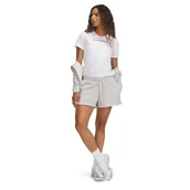 Spodenki damskie - Damskie spodenki dresowe Under Armour UA Rival Terry Short - szare - UNDER ARMOUR - miniaturka - grafika 1